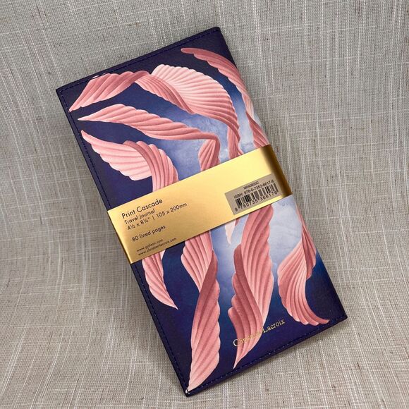 Christian Lacroix Cascade Travel Journal Soft Notebook Pink Blue Vegan Cover - Picture 7 of 9